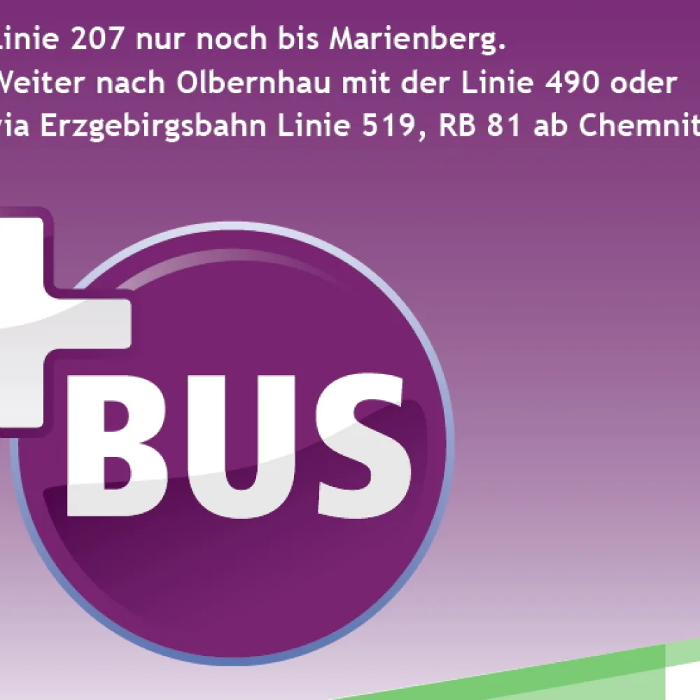 PlusBus and timetables - Olbernhau